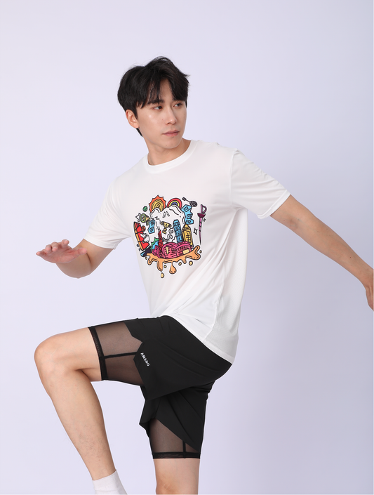 Runner-ful HKStreet Graffiti T-Shirt