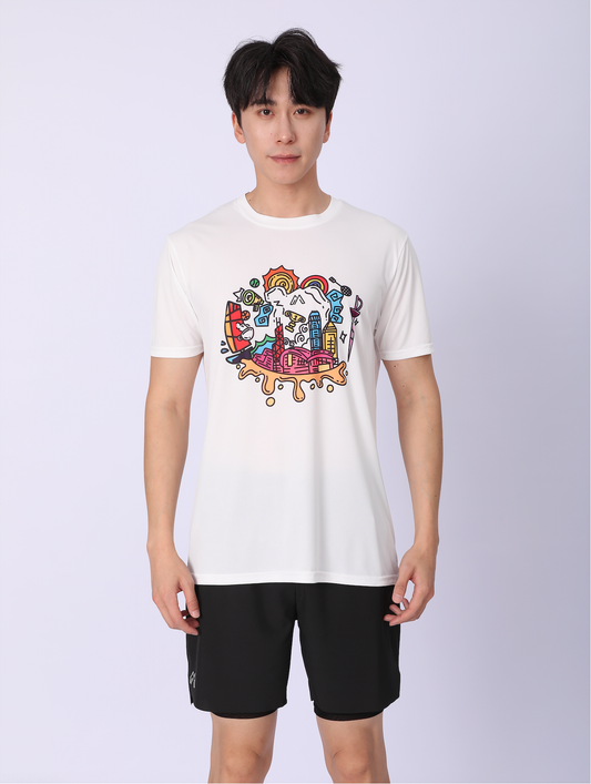 Runner-ful HKStreet Graffiti T-Shirt