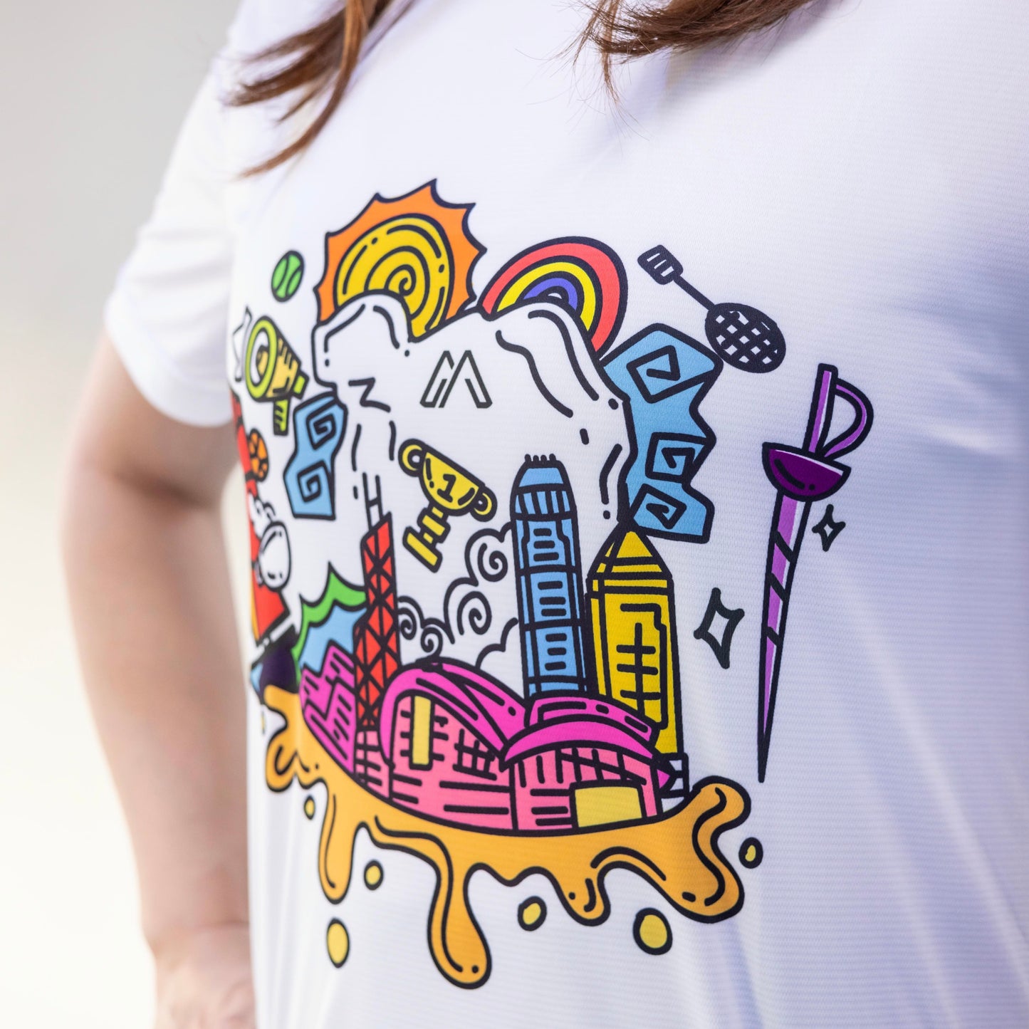 Runner-ful HKStreet Graffiti T-Shirt