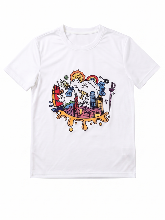 Runner-ful HKStreet Graffiti T-Shirt